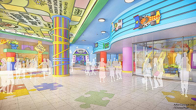 トイ・ストーリーホテルのロビー