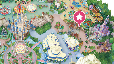 ディズニーランドチュロス:ル・フウズの場所マップ