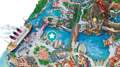 ディズニーシーチュロス:リバティ・ランディング・ダイナーの場所マップ