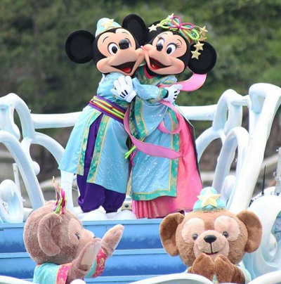 ラブラブなミッキー彦星とミニー織姫♡