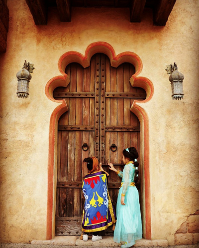 魔法の絨毯着ぐるみコーデ