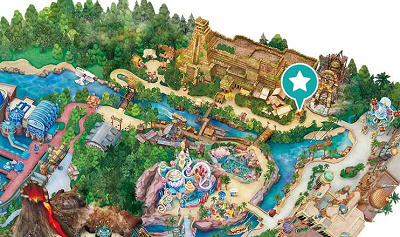 ロストリバークックハウスの地図(ディズニーシー)