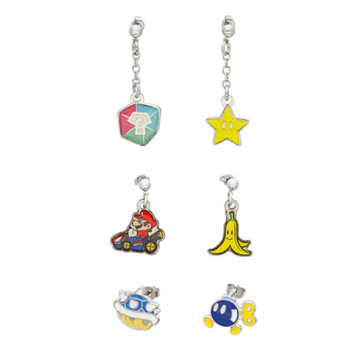 マリオカートのピアスセット
