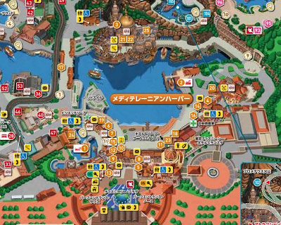 メディテレーニアンハーバー】アトラクション・レストラン