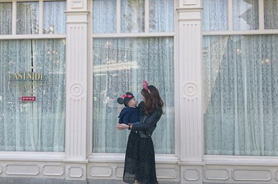 ミッキー＆ミニーカチューシャ×ブラック