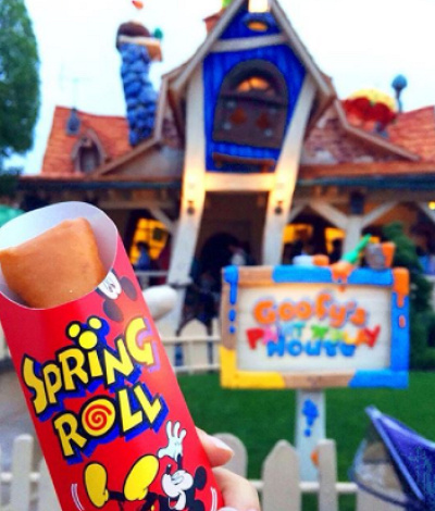ミッキーのトレーラーのスプリングロール