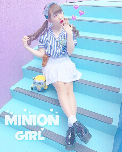 ブルーを使ったミニオン仮装