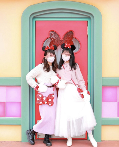 ミニーカチューシャコーデ(@a_very_merry_unbirthday_tobonさん)