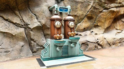 ミステリアスアイランドのハンドウォッシングエリア