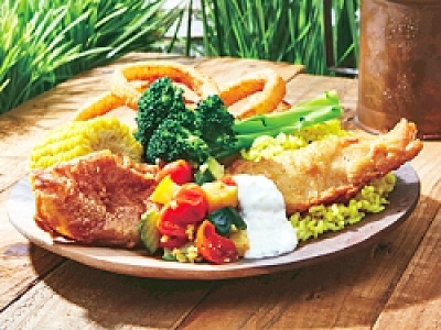 海賊プレート:ウソップの魚プレート~でっけー魚だな!~