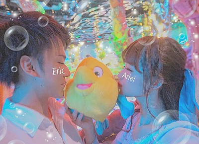 ぬいぐるみKISSポーズ