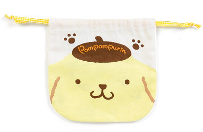 ポムポムプリン フェイス巾着