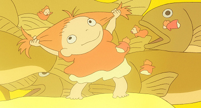 魚から人間になるポニョ