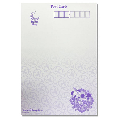 ポストカード裏 ディズニーシー21周年グッズ