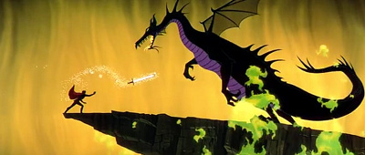 マレフィセントと戦うフィリップ王子