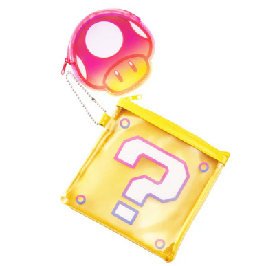 ハテナブロック＆スーパーキノコポーチセット