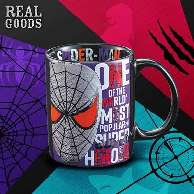 リアルグッズ(REAL GOODS)シリーズ/スパイダーマンのマグカップ