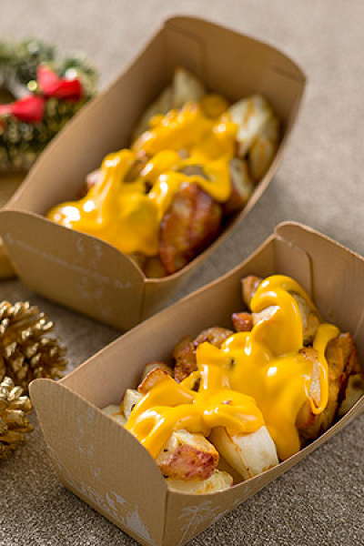 ローストチキン&ベイクドポテトのチーズソース