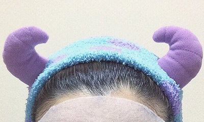 角がかわいいサリーのヘアバンド