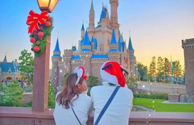 サンタ帽クリスマスコーデ