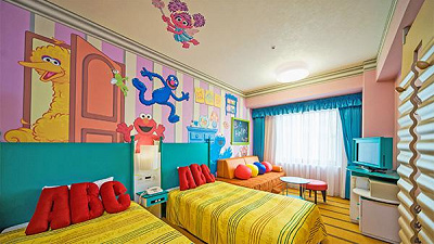 セサミストリートの客室