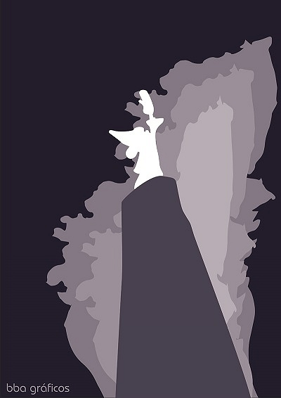 ソーサラーミッキーのシルエット