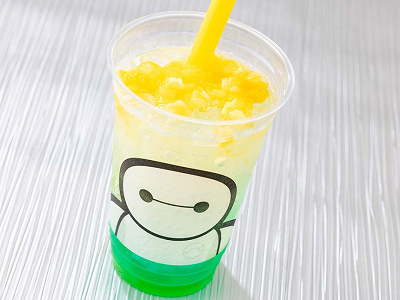 スパークリングドリンク（パイナップル＆オレンジ、ナタデココ）