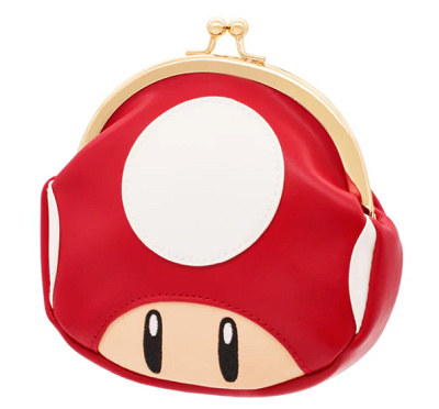 スーパーキノコがま口ポーチ