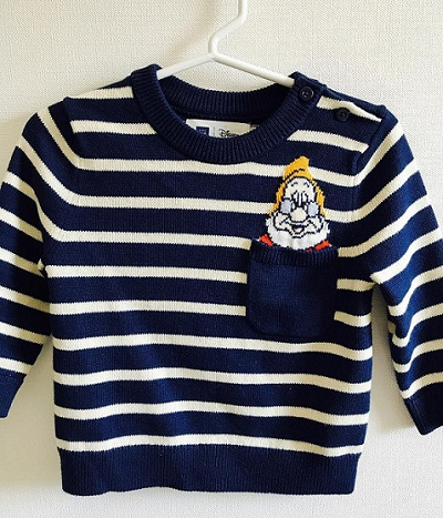 白雪姫の甘さ控えめボーダーセーター