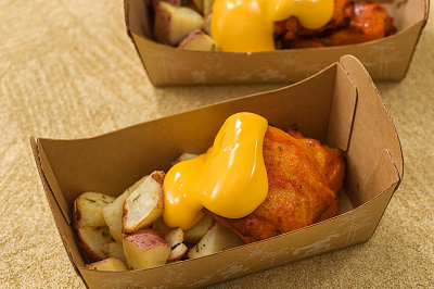 タンドリーチキン＆ベイクドポテト、チーズソース