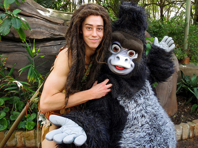 ターザンと親友のターク(ディスカバリーアイランド)