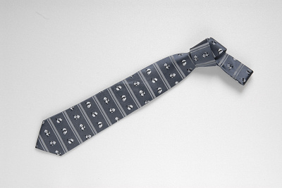 ネクタイ　パンダボーダー