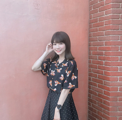 ティガーアロハシャツコーデ①