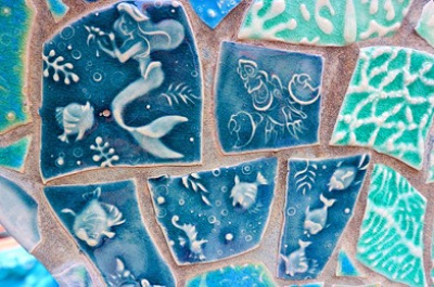 アンダー・ザ・シーエリア前のタイル