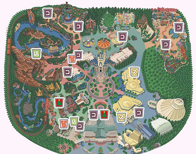 東京ディズニーランドドリンクマップ