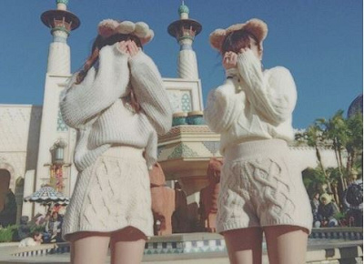 白ニットコーデ