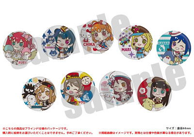 織刺繍缶バッジ Aqours