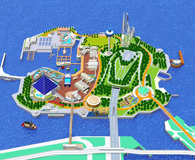 横浜・八景島シーパラダイス　島内マップ