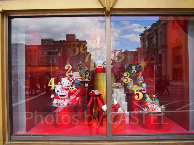 2018年のクリスマスショーウィンドー