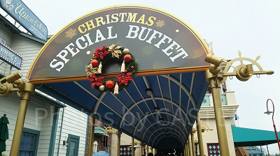 2018年ユニバのクリスマスビュッフェ外観