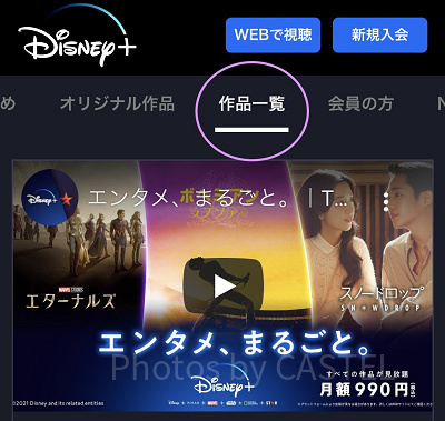 ディズニープラス 作品一覧