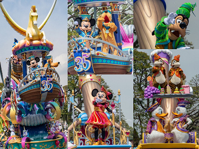 ディズニーランド35周年を盛り上げてくれるパレード