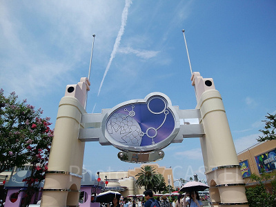 スペースファンタジーザライド看板／USJ