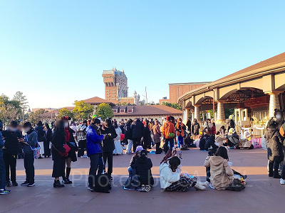2023年2月ディズニーシー混雑状況レポート：サウスゲート（7:50頃）