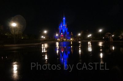 雨の日のディズニーランド