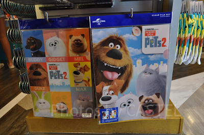USJペット2グッズ：ペット2キャラクターのクリアファイルセット