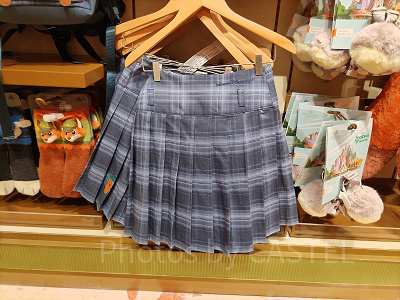 上海ディズニーズートピアグッズ：チェックスカート