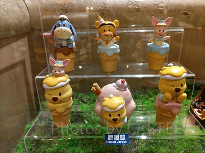 上海ディズニーくまのプーさんグッズ：アイスクリーム風コレクタブルフィギュア