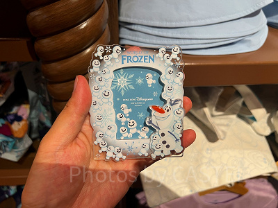 香港ディズニーアナ雪グッズ：スノーギースのアクリル写真立て