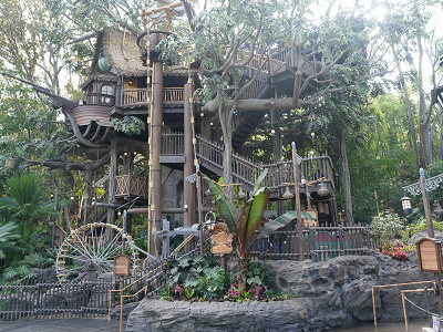 カリフォルニアアナハイムディズニーのアトラクション：アドベンチャーランド・ツリーハウス